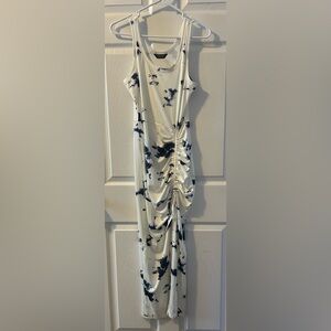 Ruched Tie-Dye Dress